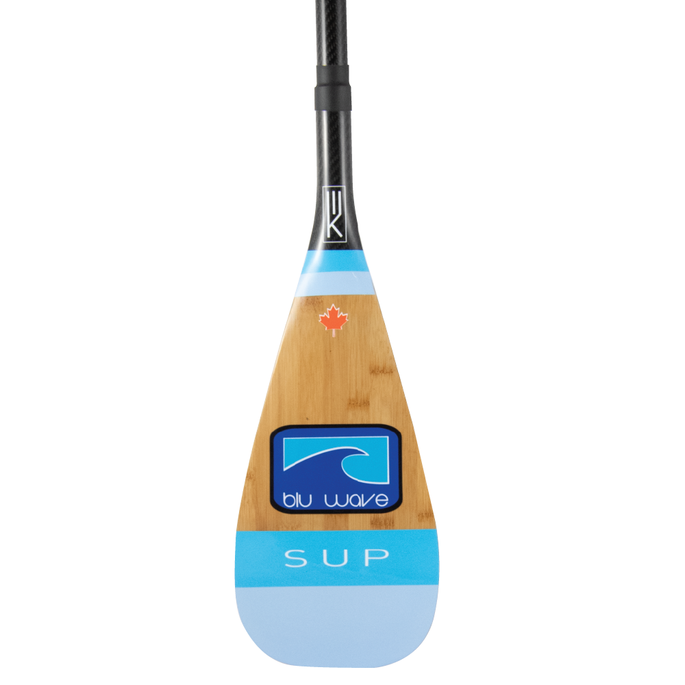 The Bamboo - 2 pc Adjustable Carbon SUP Paddle – Blu Wave SUP