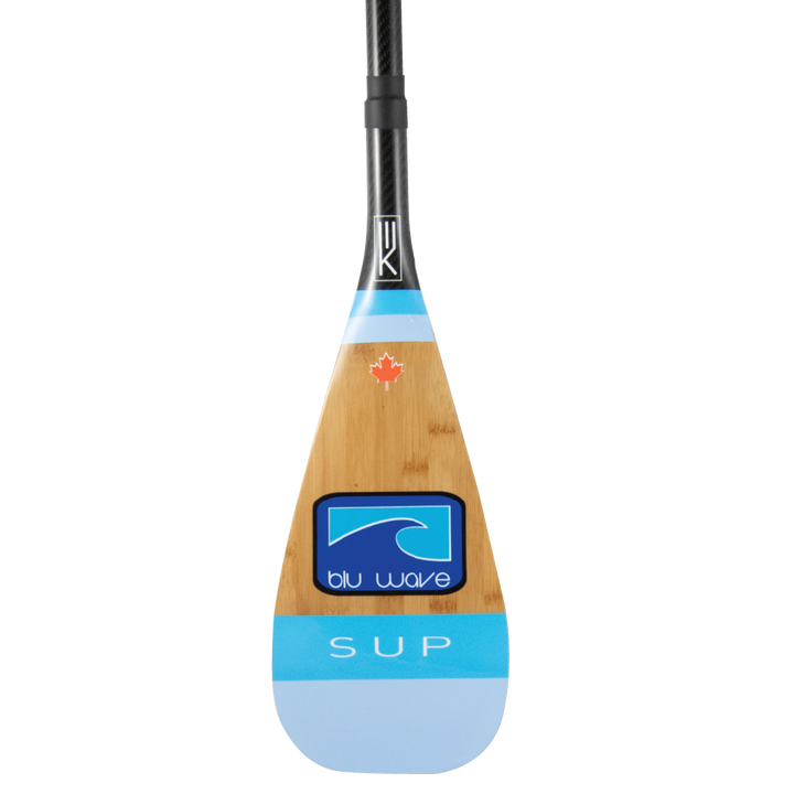 The Bamboo - 2 pc Adjustable Carbon SUP Paddle – Blu Wave SUP