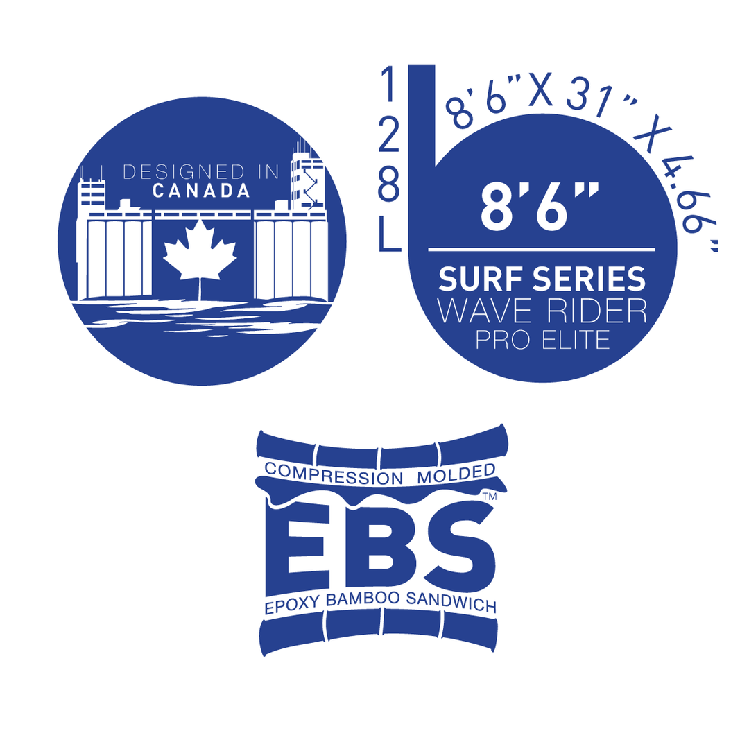 The Wave Rider Pro Elite 8.6 – Blu Wave SUP